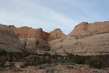 Hiking in the Fruita area in Capitol Reef National Park, Utah 