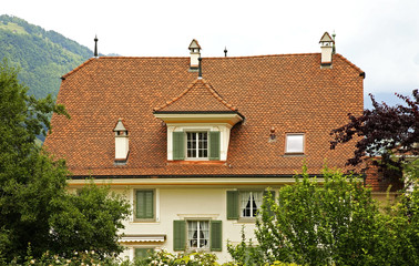 Fototapeta na wymiar House in Stans. Nidwalden. Switzerland