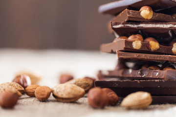 Chocolate and nuts