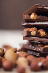 Chocolate and nuts