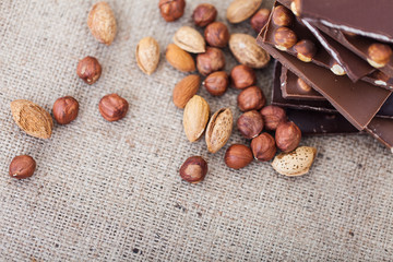 Chocolate and nuts