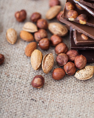 Chocolate and nuts