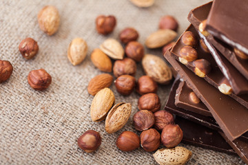 Chocolate and nuts