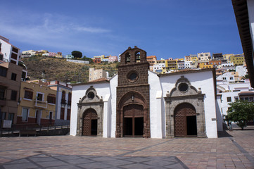Fototapeta na wymiar The Church on the island of La Gomera, Canary Islands