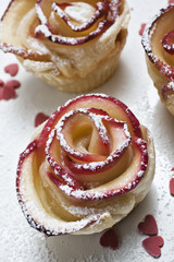 apple rose muffin
