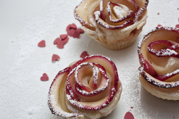 apple rose muffin