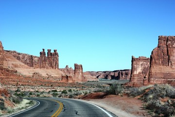 Highway 191 to the Arches National Park, Utah