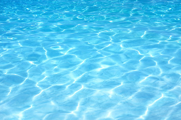 Obraz na płótnie Canvas Shining blue water ripple background