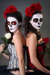 Fototapeta premium calavera girls