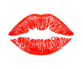 Obraz premium beautiful red lips