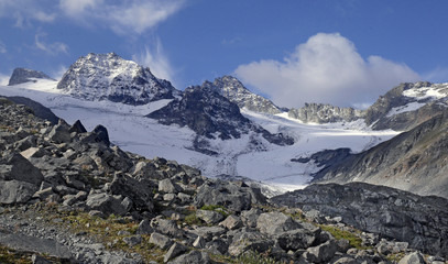 Fototapeta na wymiar Gletscher in der Silvretta - glaciers of Silvretta Mountains, Tyrol