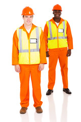 young contractor and colleague