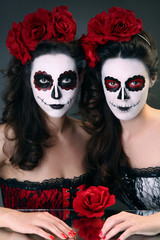 Fototapeta premium sugar skull girls