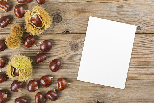 Sfondo castagne con menu