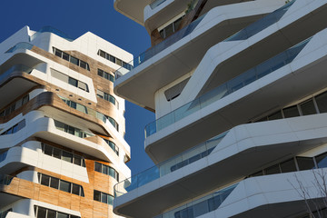 Fototapeta na wymiar Citylife: modern buildings in Milan