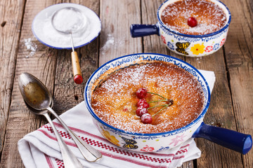 Clafoutis with cherries