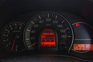 Fototapeta premium signal switch. Car interior detail.