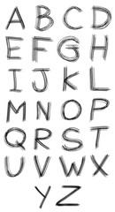 Abc alphabet type font set of vector.