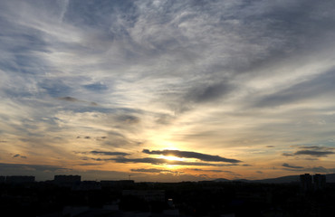 Photo sunset sky