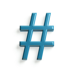 Obraz premium Hash Tag social symbol