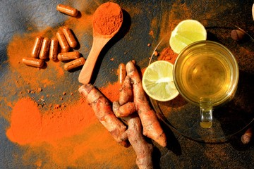 turmeric with lemon tea