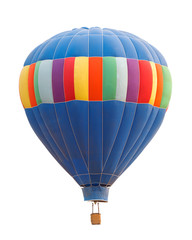 Naklejka premium Photograph of hot air balloon isolated over white background