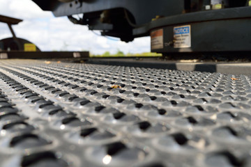 Obraz premium Non-skid Walkway on Machinery