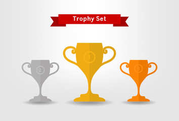 Fototapeta premium Trophy Cup Set