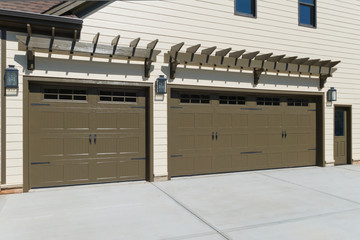 Residential house car garage doors