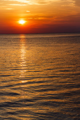 Beautiful sea sunset.