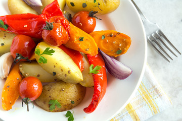 oven baked vegetables
