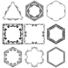 Vector set of  frame