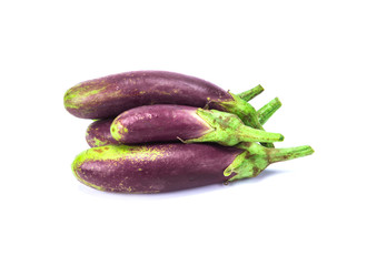 eggplant on white background