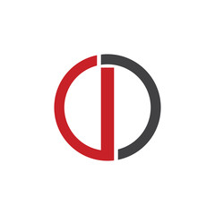 I initial circle company or IO, OI red logo