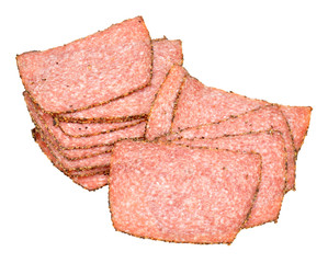 Peppered Salami Meat Slices