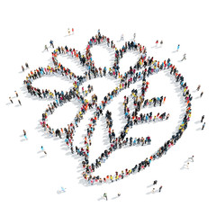  people  leaves cartoon