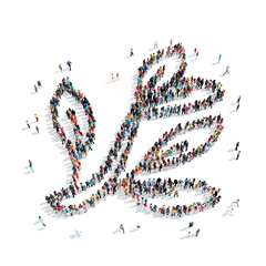  people  leaves cartoon