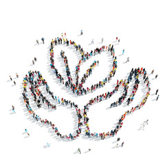  people  leaves cartoon