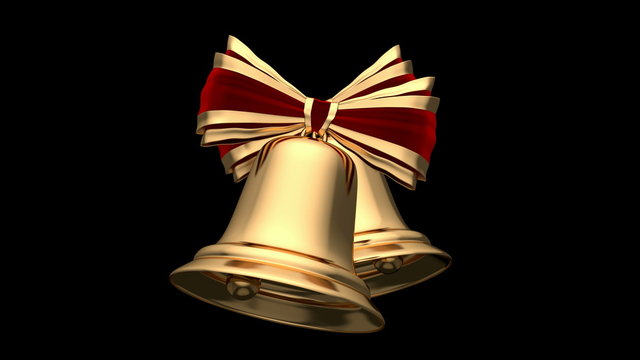 3D loop-able animation of Christmas bells