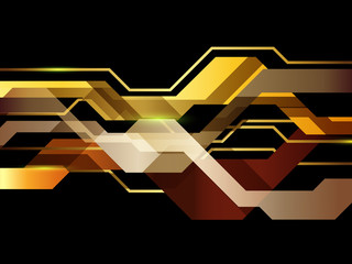 Vector illustration of abstract hi-tech background © Mr.Vander