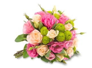 Wedding bridal bouquet. Series photos.