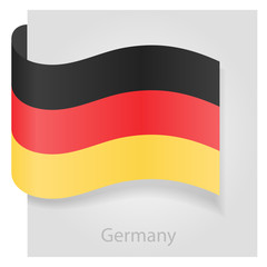 Germany flag, vector illustration