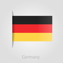 Germany flag, vector illustration