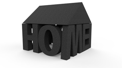 home and home signs models on rent as apartments on white background in black