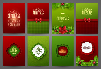 Christmas backgrounds set