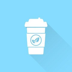 Tea cup vector icon.