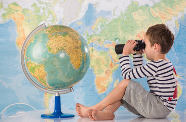 boy sailor , boy in the image of sailors playing, 

