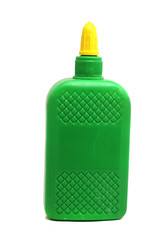 big green bottles of glue stationery