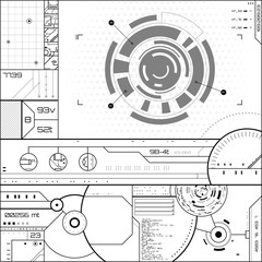 Obraz premium Futuristic graphic user interface