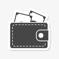 Wallet icon sticker